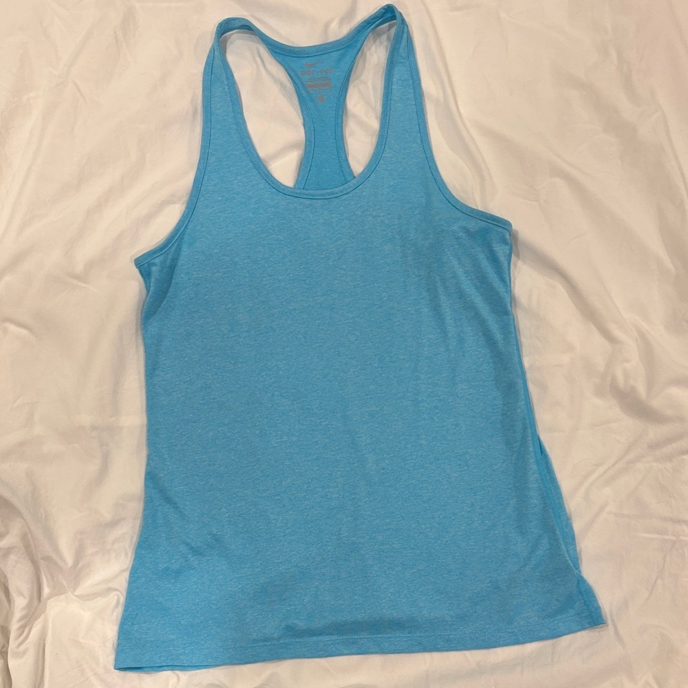 Nike Women's Light Blue Tank Top